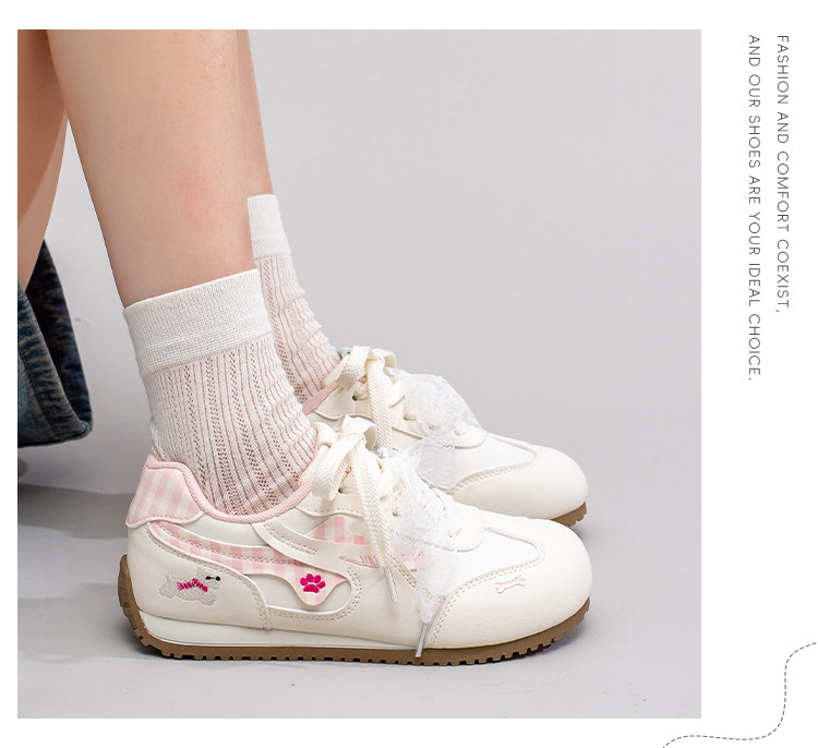 Warrior Women's Color Block Low Top Sneakers, Fabric Lace Up Casual Shoes for Spring and Fall