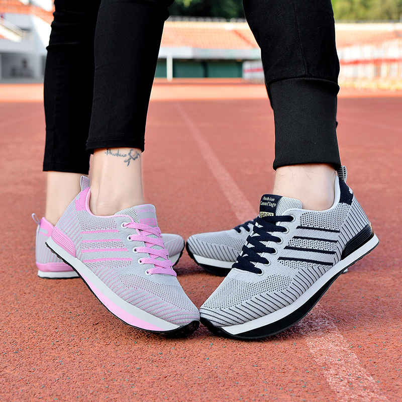 Women's Negative Heel Shoes Front High Back Low Posture Correction Sneakers for Training