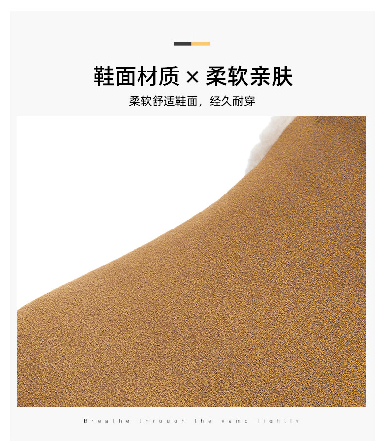 Women's Winter Fleece-Lined Cotton Snow Boots, Slip-On Low Top Casual Shoes