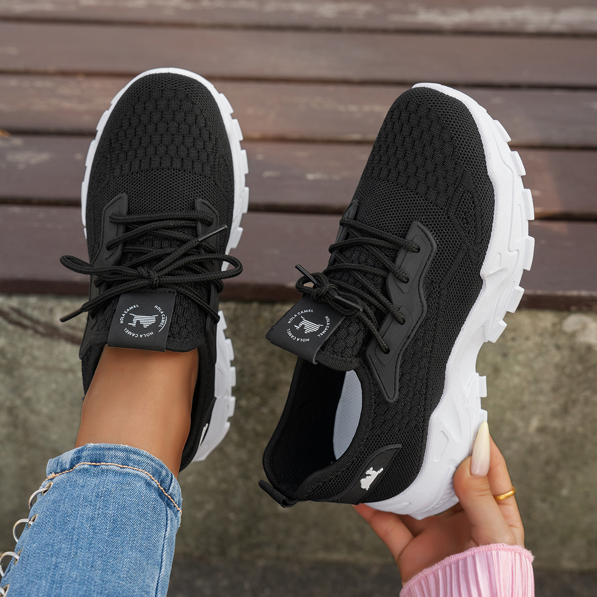 Women's Lightweight Breathable Mesh Running Shoes, Comfortable Casual Sneakers for Walking and Sports