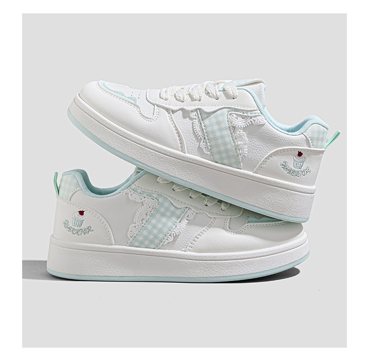 Warrior Women Low Top Color Block Sneakers, Comfortable Synthetic Leather Casual Shoes for Spring Summer Autumn