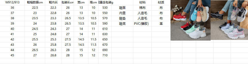 Women's Winter Fleece-Lined Cotton Shoes, Thick Sole Platform Sneakers, Warm Non-Slip Casual Shoes for Outdoor Wear