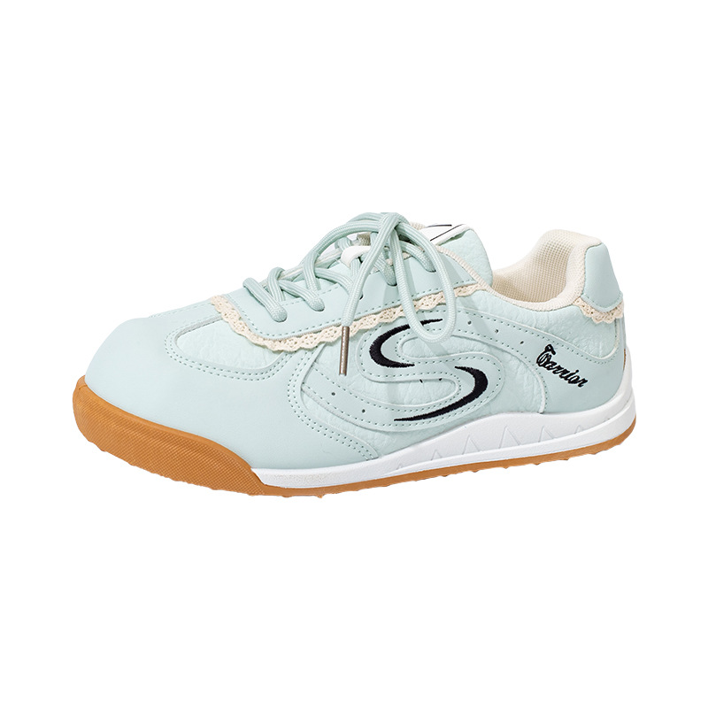 Warrior Women's Low Top Casual Sneakers, Lightweight Color Block Synthetic Leather Shoes for Spring and Summer