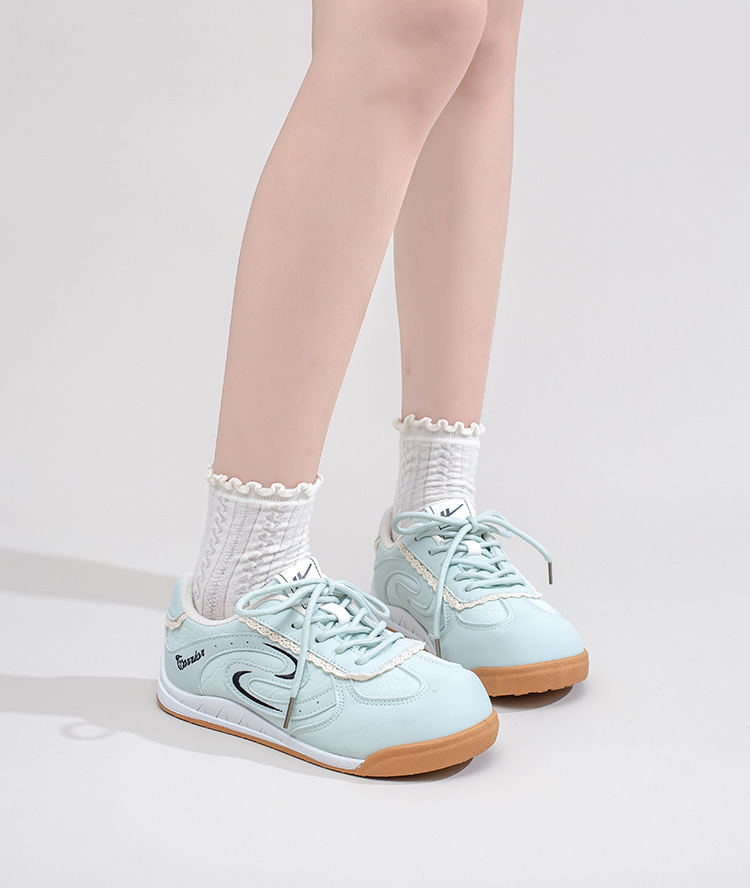 Warrior Women's Low Top Casual Sneakers, Lightweight Color Block Synthetic Leather Shoes for Spring and Summer