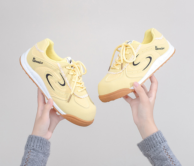 Warrior Women's Low Top Casual Sneakers, Lightweight Color Block Synthetic Leather Shoes for Spring and Summer