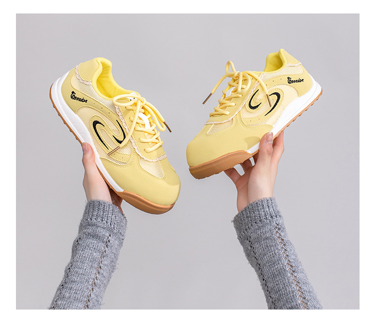 Warrior Women's Low Top Casual Sneakers, Lightweight Color Block Synthetic Leather Shoes for Spring and Summer