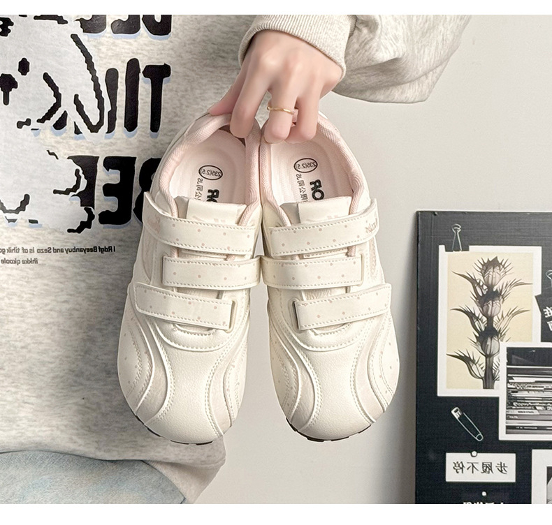 Women's Color Block Casual Sneakers, Low Top Round Toe Synthetic Leather Shoes for Spring Summer Autumn