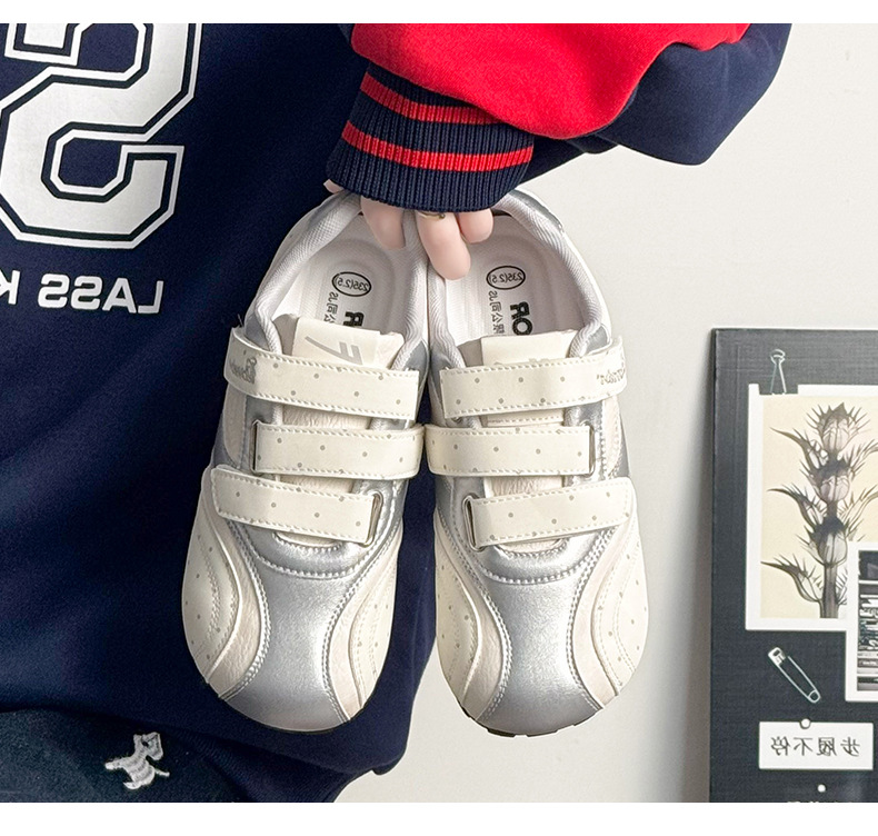Women's Color Block Casual Sneakers, Low Top Round Toe Synthetic Leather Shoes for Spring Summer Autumn
