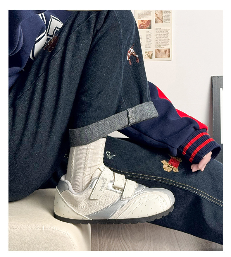 Women's Color Block Casual Sneakers, Low Top Round Toe Synthetic Leather Shoes for Spring Summer Autumn