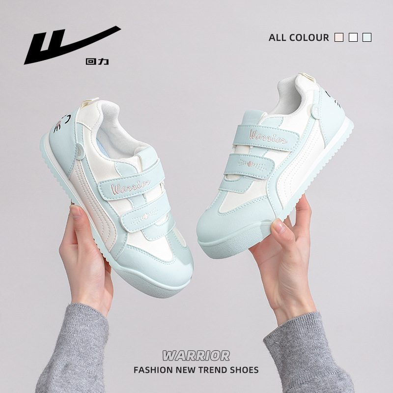Warrior Women's Color Block Casual Sneakers, Low Top Round Toe Synthetic Leather Shoes for Spring and Fall