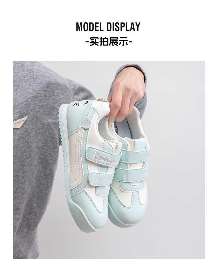 Warrior Women's Color Block Casual Sneakers, Low Top Round Toe Synthetic Leather Shoes for Spring and Fall