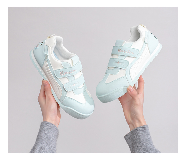 Warrior Women's Color Block Casual Sneakers, Low Top Round Toe Synthetic Leather Shoes for Spring and Fall