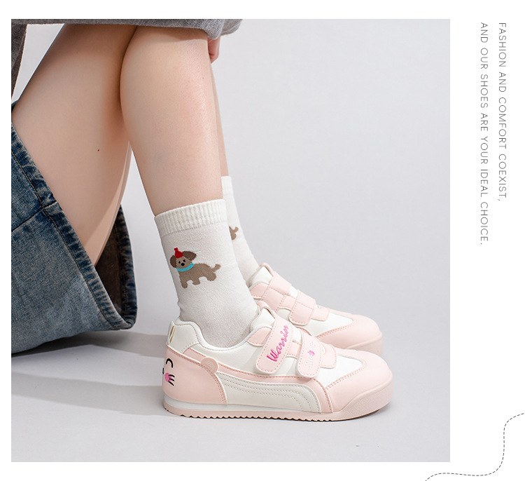 Warrior Women's Color Block Casual Sneakers, Low Top Round Toe Synthetic Leather Shoes for Spring and Fall