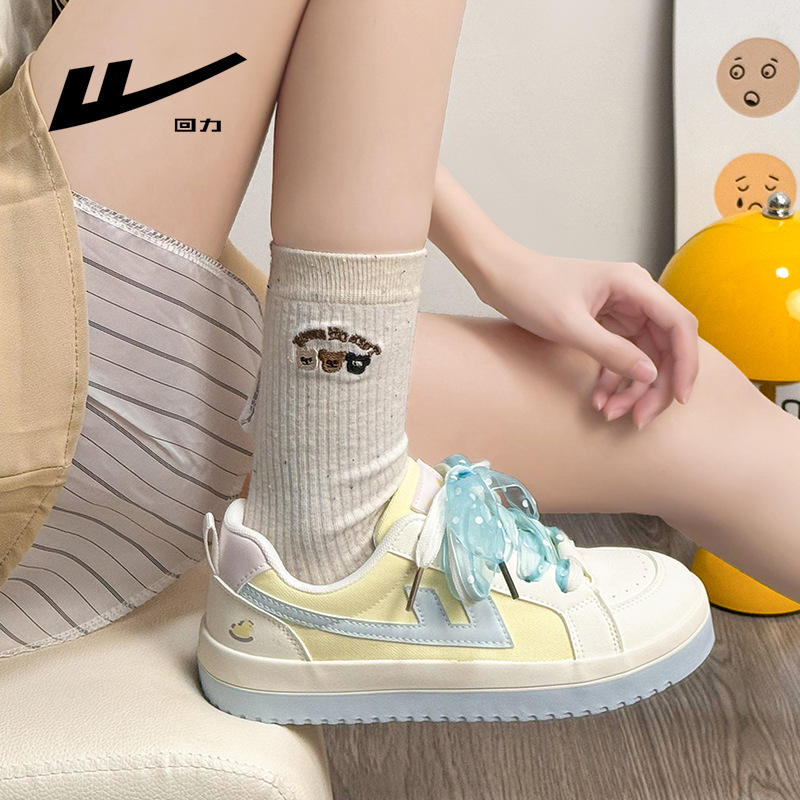 Women's Color Block Canvas Sneakers, Low Top Lace Up Casual Shoes for Spring and Fall