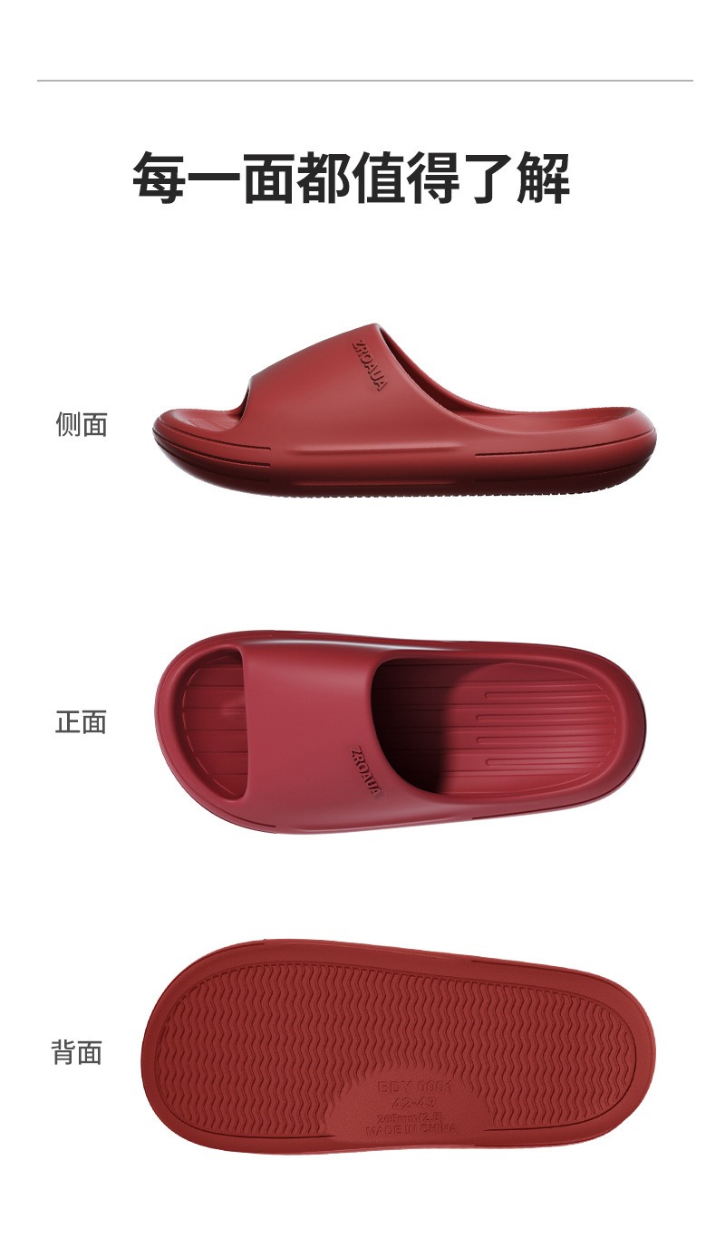 Silent EVA Slippers for Women and Men, Soft Non-Slip Quick-Dry Indoor Home Bathroom Slides