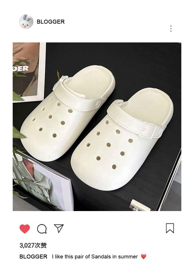 EVA Clog Slippers for Women and Men, Non-Slip Thick Sole Breathable Waterproof Indoor Outdoor Shoes