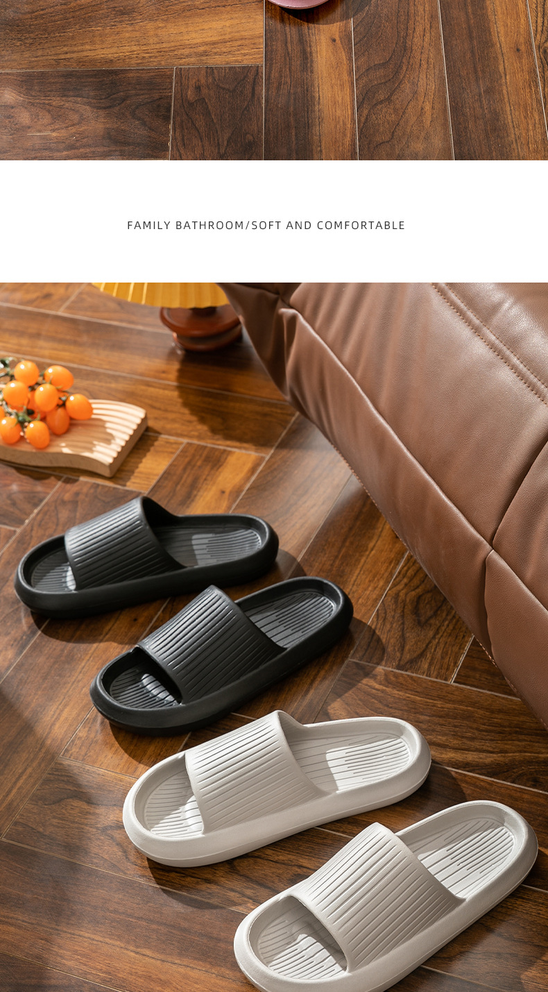 EVA Slide Sandals for Men and Women, Non-Slip Wear-Resistant Quiet Indoor Outdoor Shower Slippers