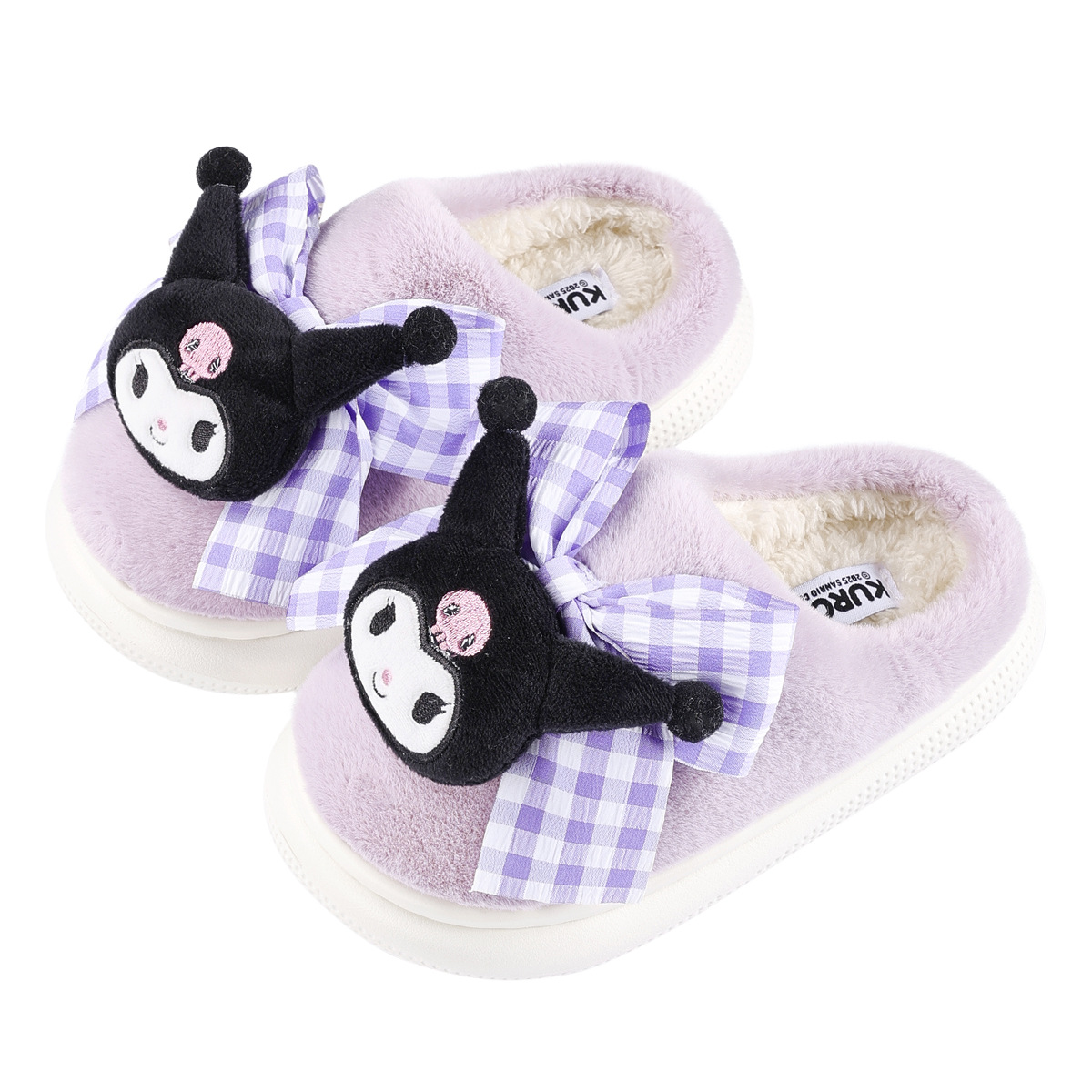 Cheerful Mario Kids Plush Slippers for Boys and Girls, Cartoon EVA House Shoes for Winter Indoor Wear