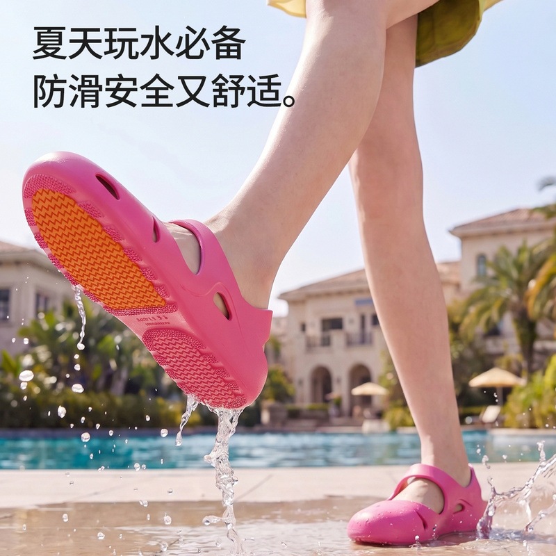 Women EVA Slide Sandals Lightweight Non-Slip Slippers for Indoor Yoga Dance and Outdoor Wear