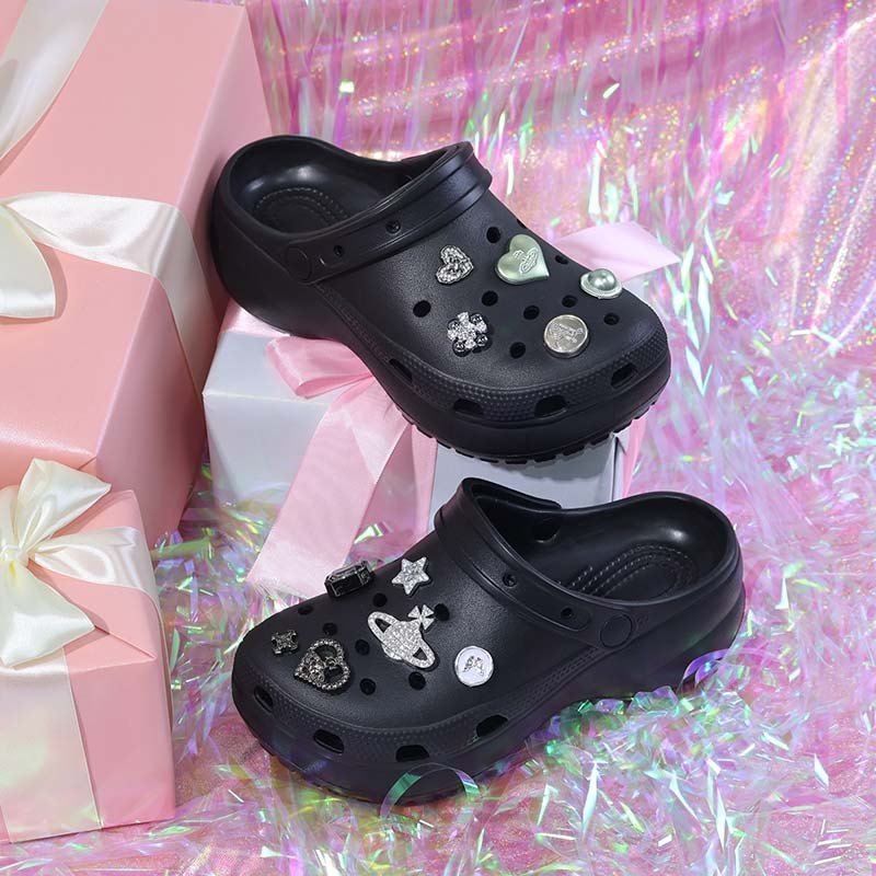 Women's Cloud Clog Sandals, Thick Sole Non-Slip Soft Beach Slides for Summer