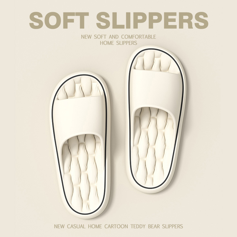 EVA Flat Slippers for Couples, Quick Dry Lightweight Breathable Slides for Home Bathroom and Outdoor Wear