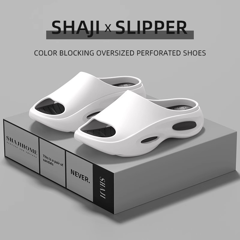 Men's EVA Slide Sandals, Non-Slip Lightweight Shower Slippers, Large Size 40-51