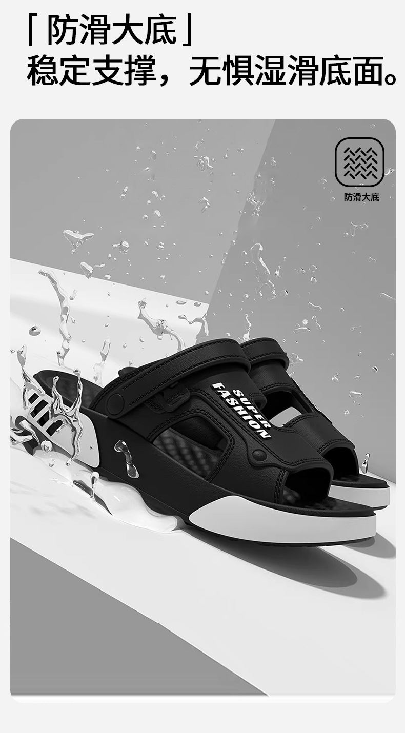 Men's EVA Slide Sandals Lightweight Non-Slip Wear-Resistant Casual Summer Shoes for Driving and Outdoor
