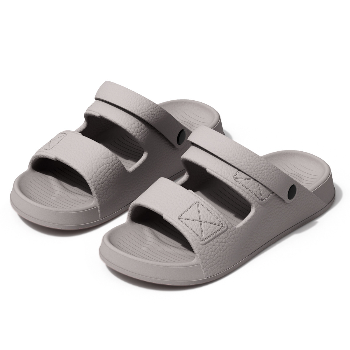EVA Open Toe Slide Sandals for Men and Women, Non Slip Breathable Indoor Home Bathroom Slippers