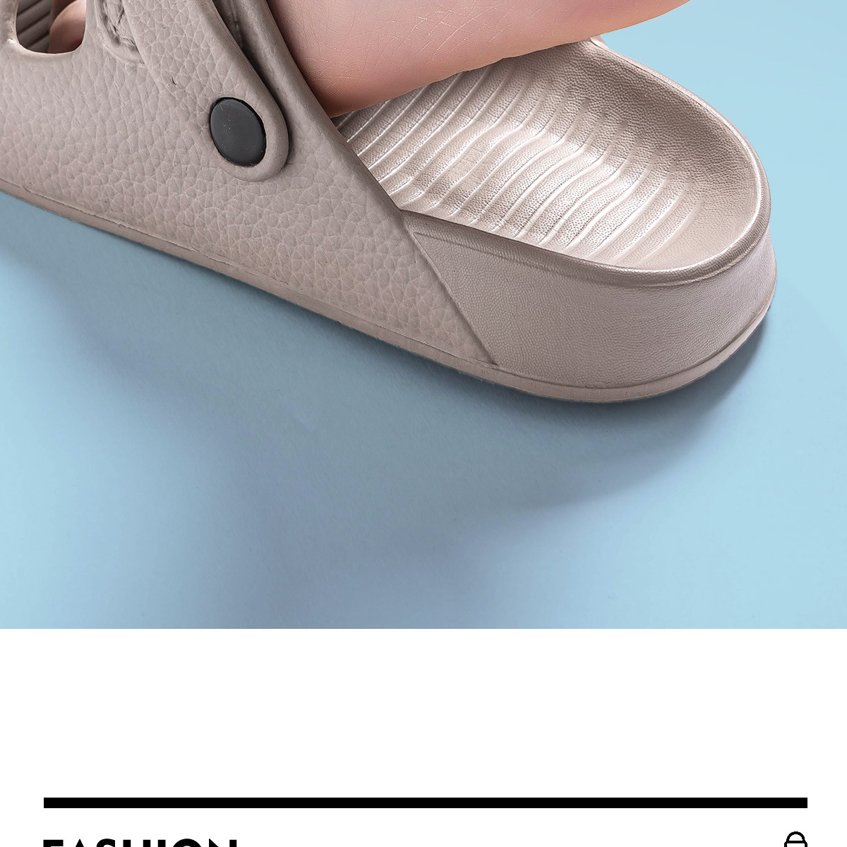 EVA Open Toe Slide Sandals for Men and Women, Non Slip Breathable Indoor Home Bathroom Slippers