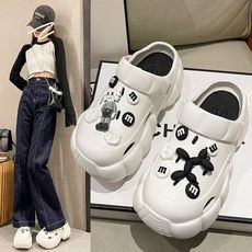 Sepatu Santai EVA Quick-Dry untuk Pria dan Wanita, Sepatu Sandal Mandi dengan Sol Lunak dan Bagian Kosong untuk Kamar Mandi dan Rumah