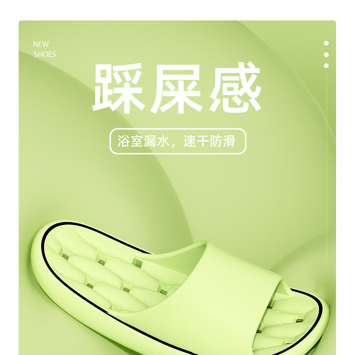 Sepatu Santai EVA Quick-Dry untuk Pria dan Wanita, Sepatu Sandal Mandi dengan Sol Lunak dan Bagian Kosong untuk Kamar Mandi dan Rumah