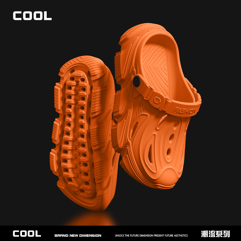 Men's EVA Clog Sandals with Closed Toe, Thick Sole Non-Slip Odor-Resistant Height Increasing Summer Beach Shoes