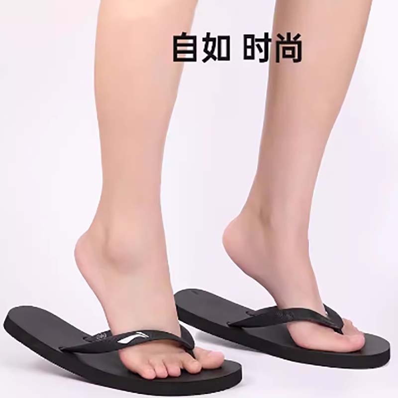 Li-Ning Men's EVA Flip-Flops, Non-Slip Beach Sandals for Swimming and Casual Wear