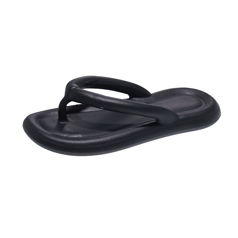 Women EVA Flip Flops White Thick Sole Beach Sandals for Summer Casual Wear