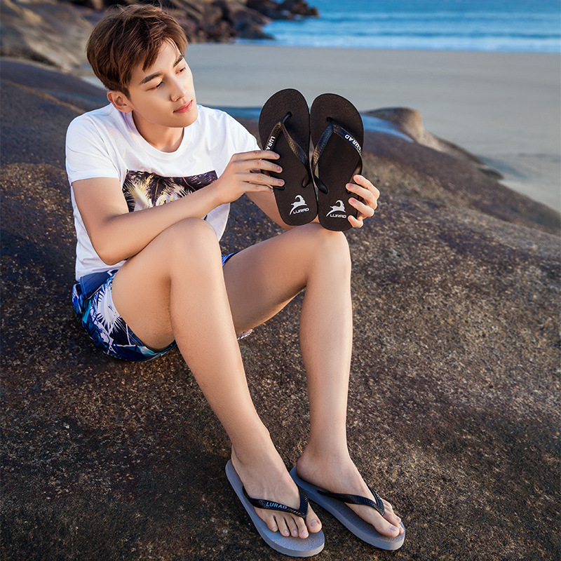 Men's Non-Slip EVA Flip Flops Thick Sole Beach Sandals for Summer