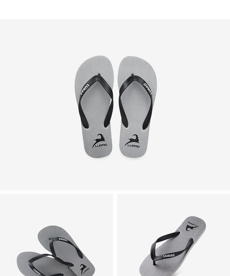 Men's Non-Slip EVA Flip Flops Thick Sole Beach Sandals for Summer