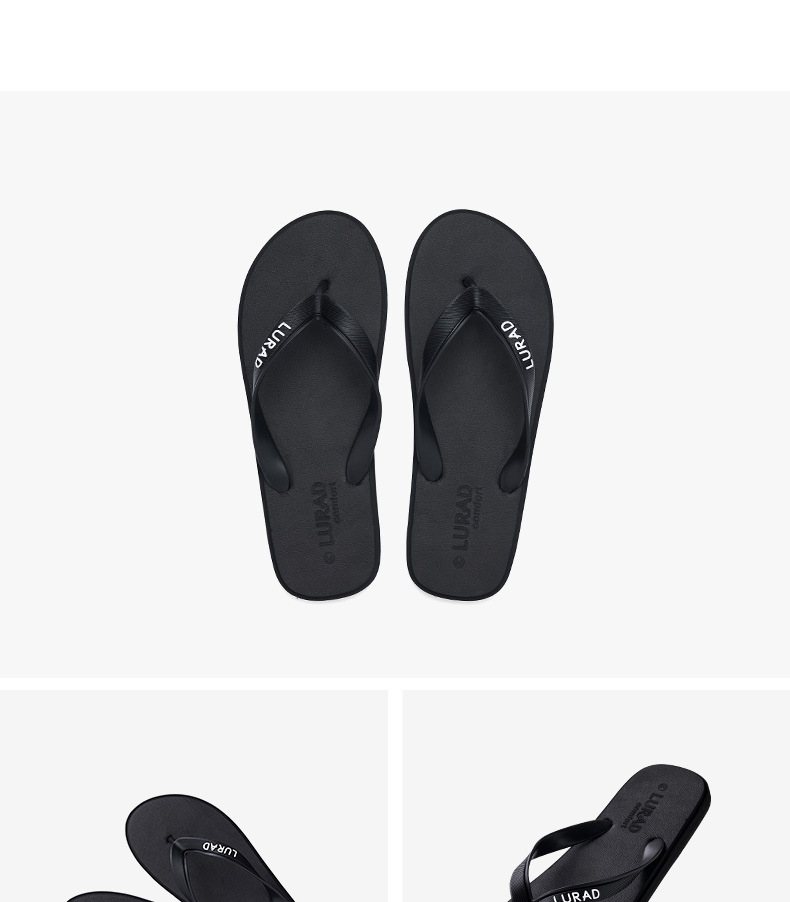Men's Flip Flops Summer Beach Sandals, Non-Slip Casual Thong Slippers for Adults