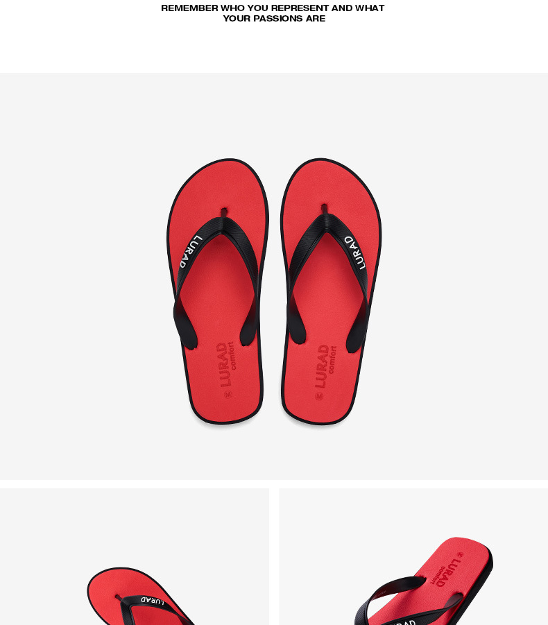 Men's Flip Flops Summer Beach Sandals, Non-Slip Casual Thong Slippers for Adults
