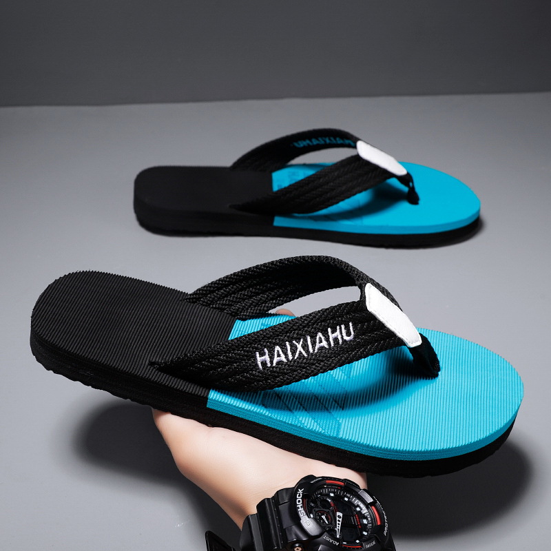 Men's Anti-Slip PVC Flip-Flops, Casual Summer Beach Thong Sandals for Outdoor Daily Wear