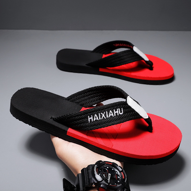 Men's Anti-Slip PVC Flip-Flops, Casual Summer Beach Thong Sandals for Outdoor Daily Wear