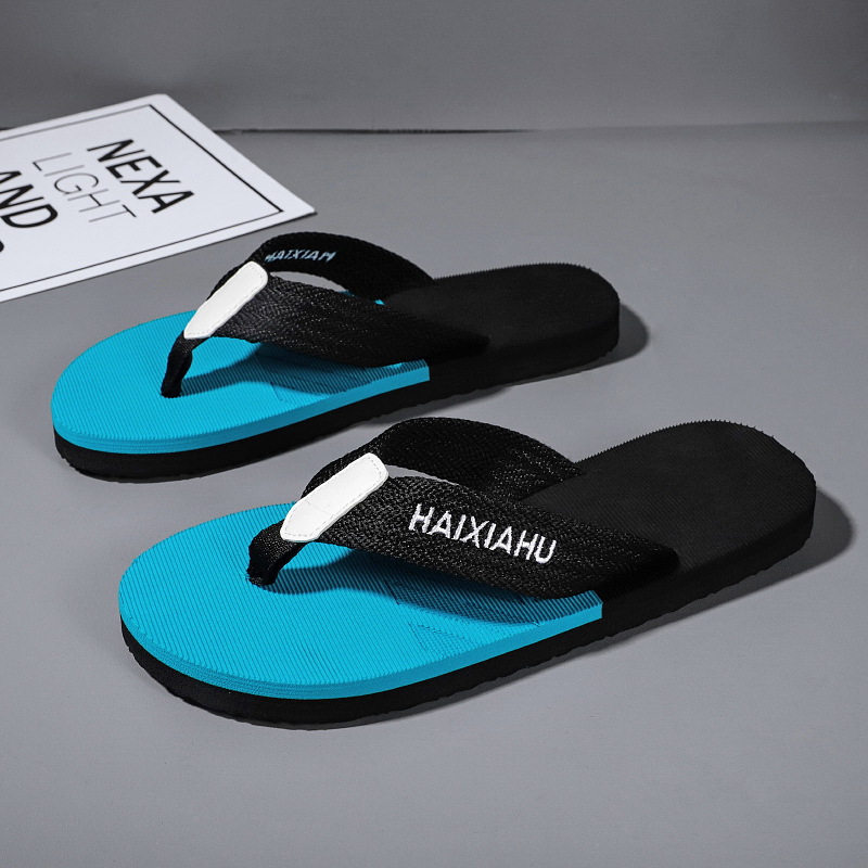 Men's Anti-Slip PVC Flip-Flops, Casual Summer Beach Thong Sandals for Outdoor Daily Wear