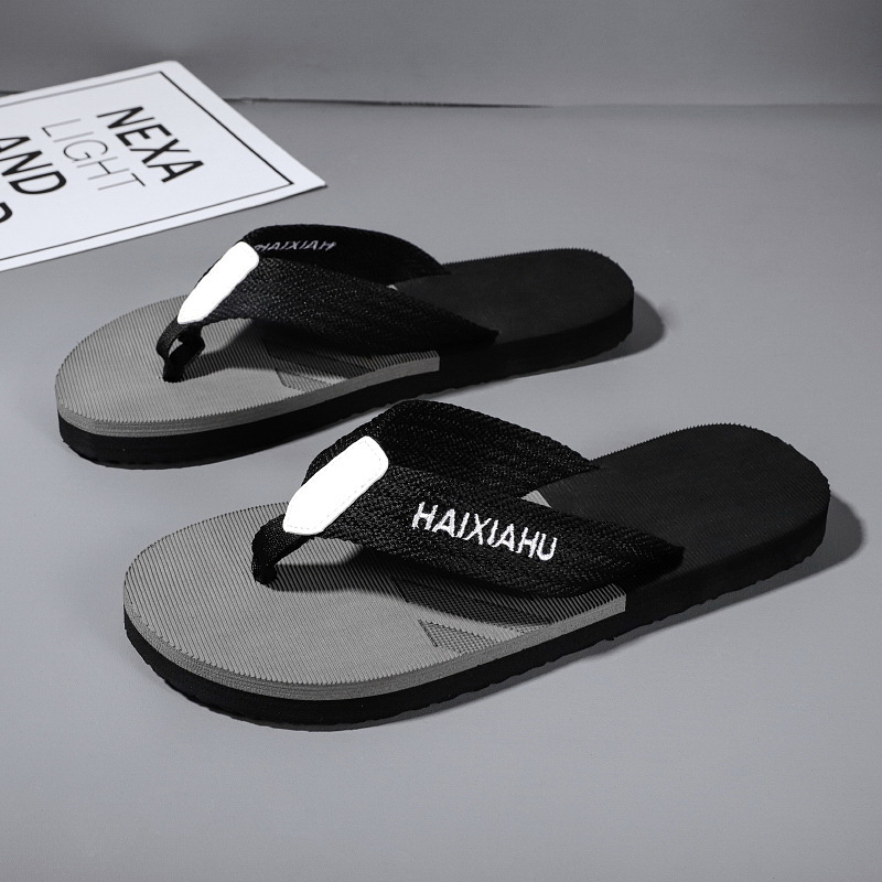Men's Anti-Slip PVC Flip-Flops, Casual Summer Beach Thong Sandals for Outdoor Daily Wear