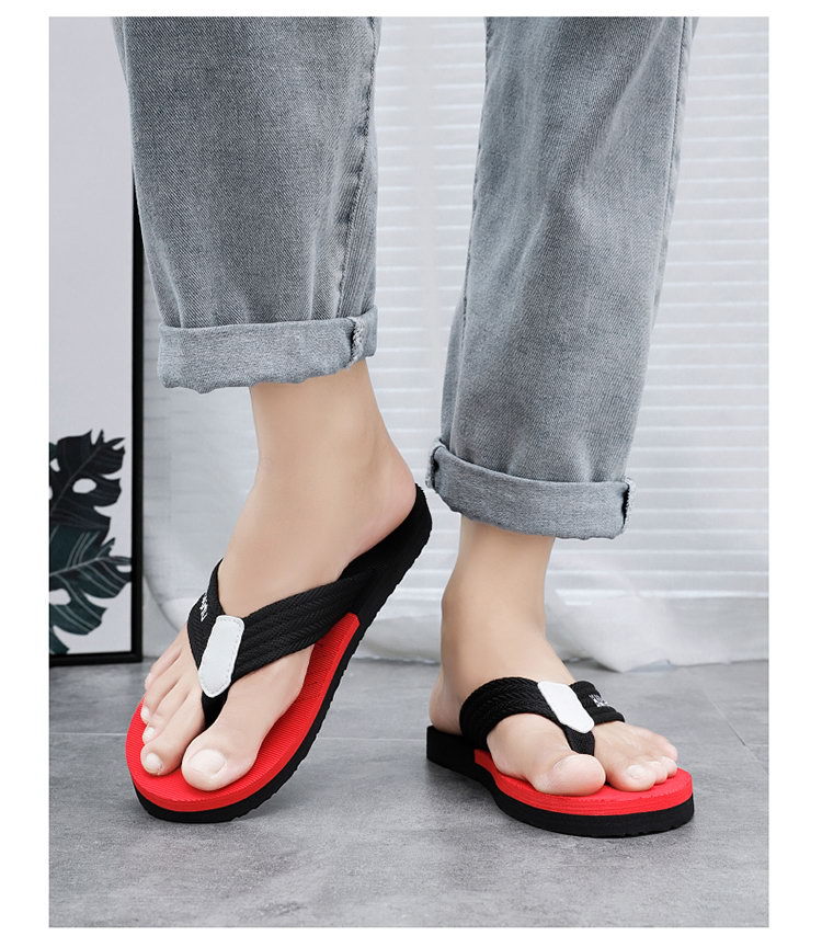 Men's Anti-Slip PVC Flip-Flops, Casual Summer Beach Thong Sandals for Outdoor Daily Wear