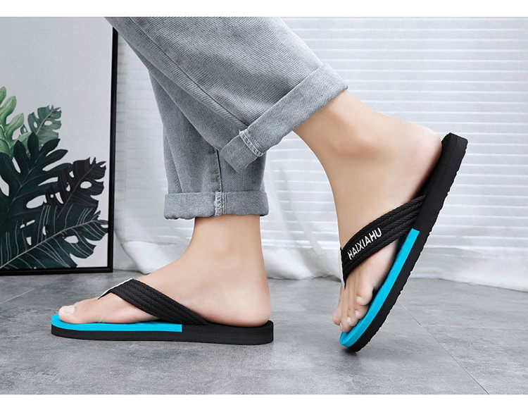 Men's Anti-Slip PVC Flip-Flops, Casual Summer Beach Thong Sandals for Outdoor Daily Wear
