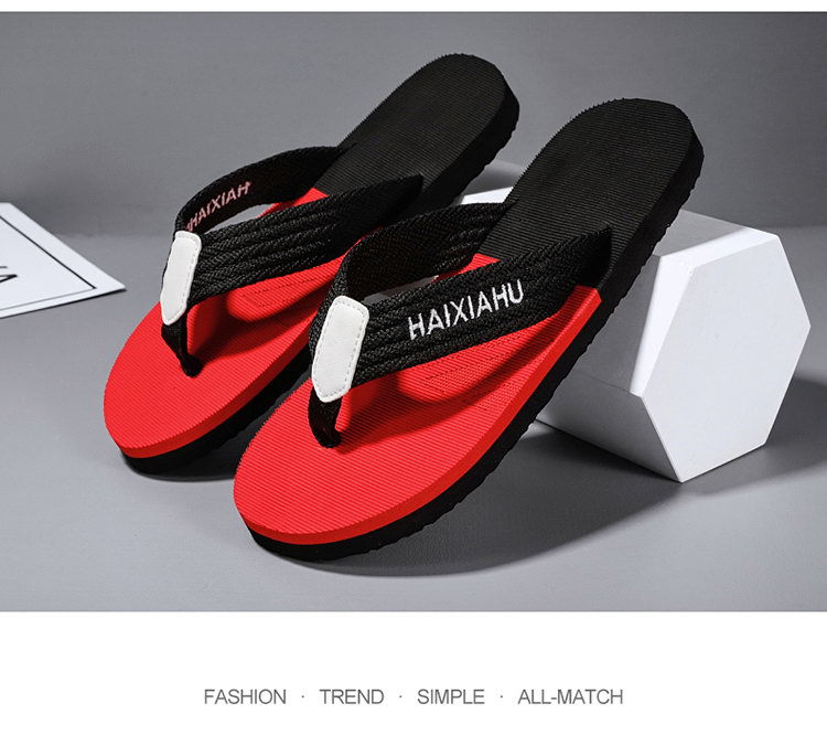 Men's Anti-Slip PVC Flip-Flops, Casual Summer Beach Thong Sandals for Outdoor Daily Wear