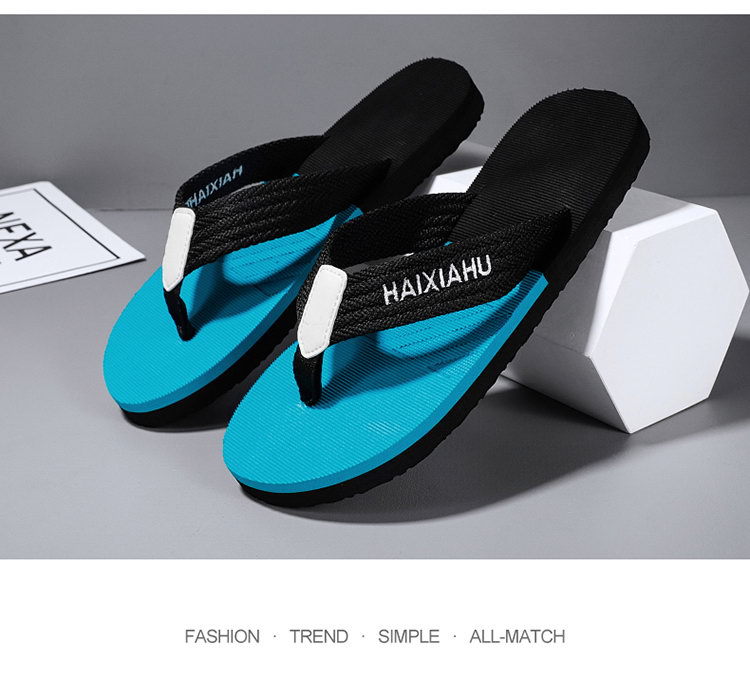 Men's Anti-Slip PVC Flip-Flops, Casual Summer Beach Thong Sandals for Outdoor Daily Wear