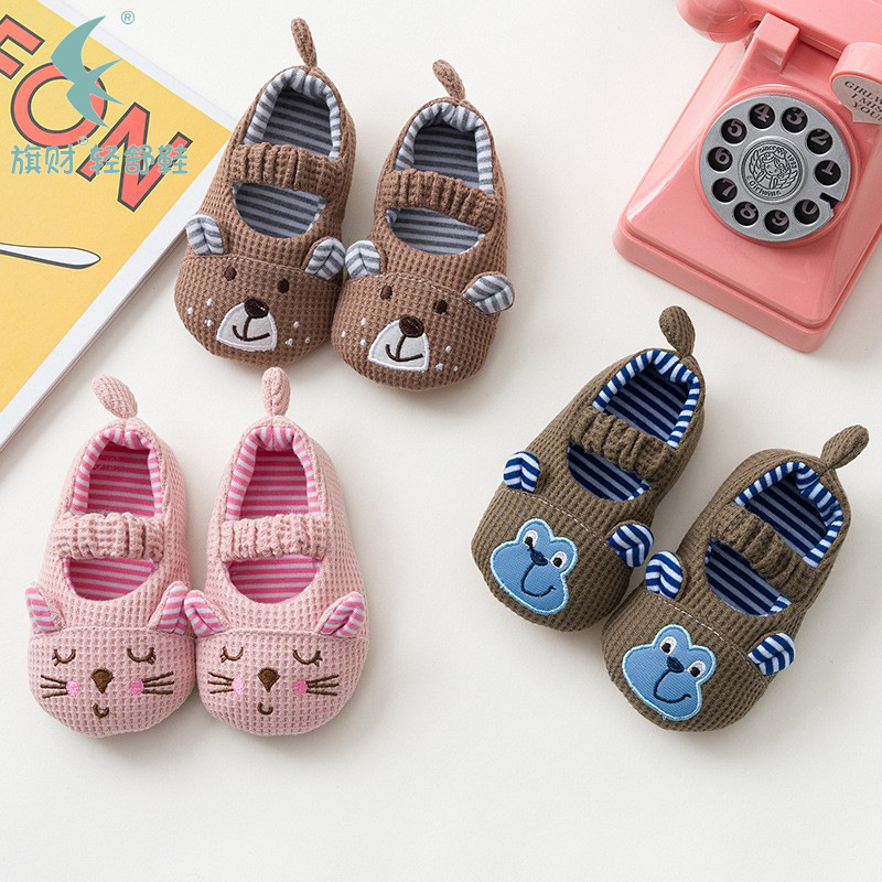 Baby Toddler Walking Shoes Cotton Non-Slip Floor Socks for Indoor Home, Unisex