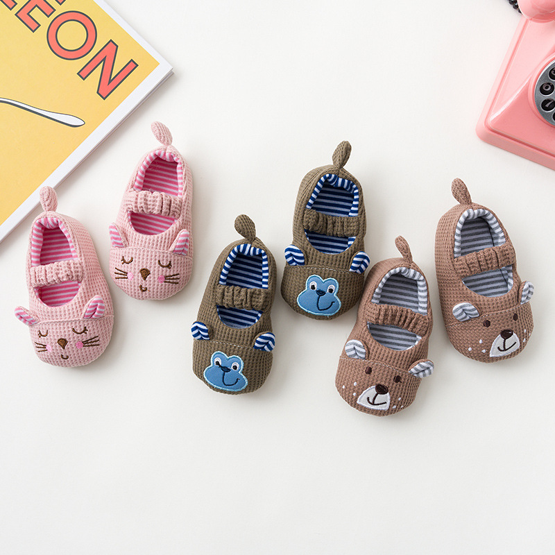 Baby Toddler Walking Shoes Cotton Non-Slip Floor Socks for Indoor Home, Unisex