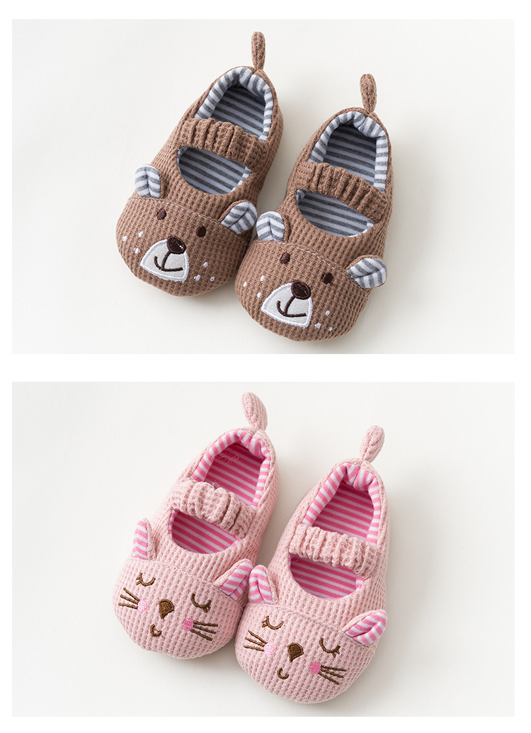 Baby Toddler Walking Shoes Cotton Non-Slip Floor Socks for Indoor Home, Unisex