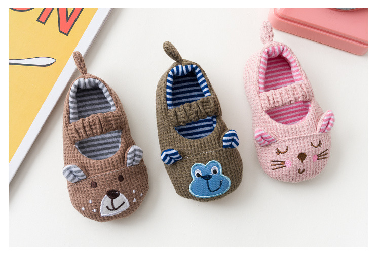 Baby Toddler Walking Shoes Cotton Non-Slip Floor Socks for Indoor Home, Unisex